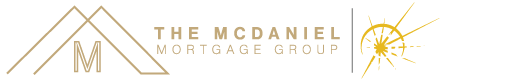 The logo of the mcdaniel in gold color